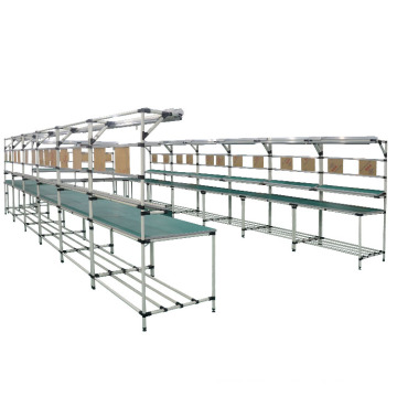 DY15 double side lean pipe belt conveyor assembly line table for Workshop